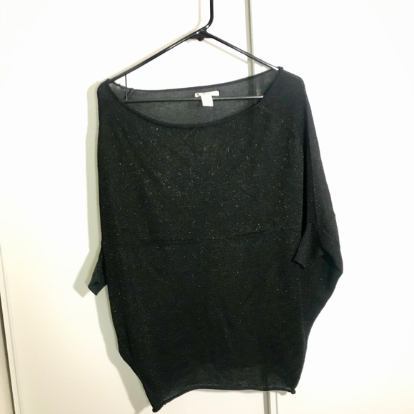 Tunic Tops - Cashmire black shimmery tunic sm/m sweater.